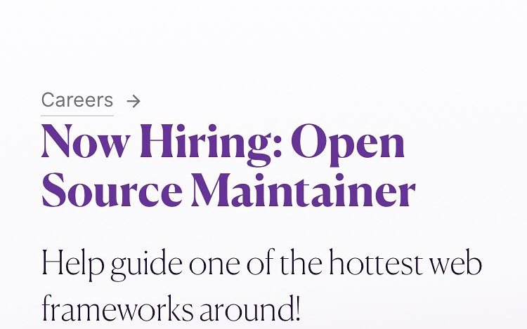 We’re hiring an OSS maintainer. Remote applicants welcome. Link in profile. @womenwhocode @womenwhocodeto @wwcodedfw @womenwhocodebelfast @womenwhocodenyc